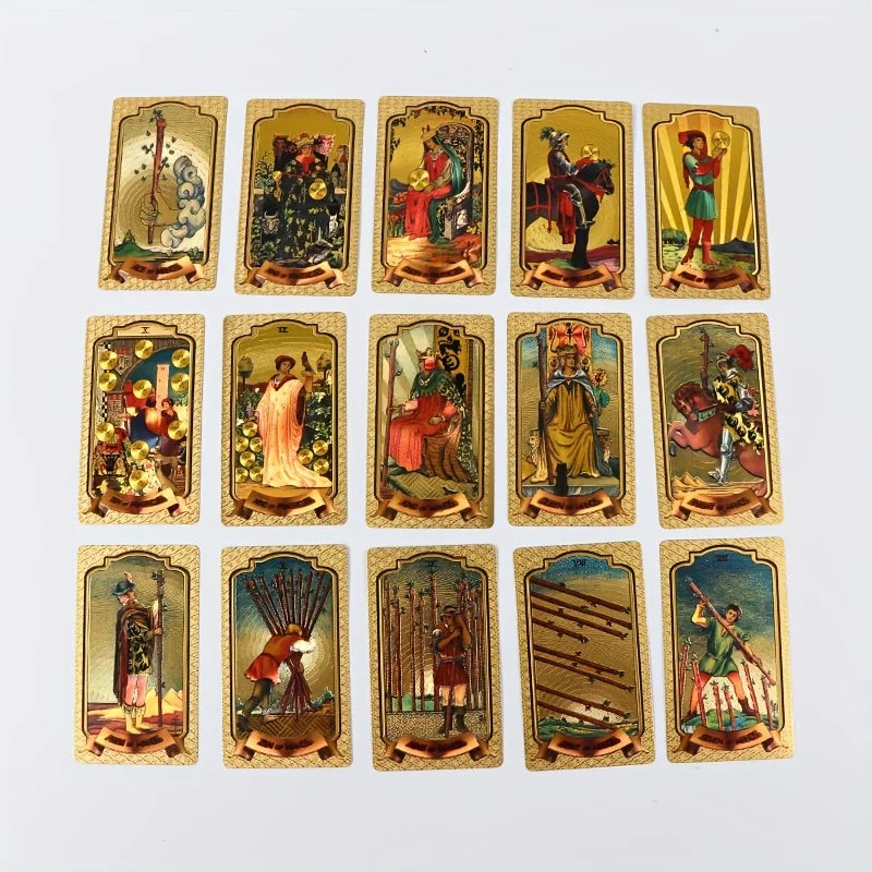 Gold Tarot Cards
