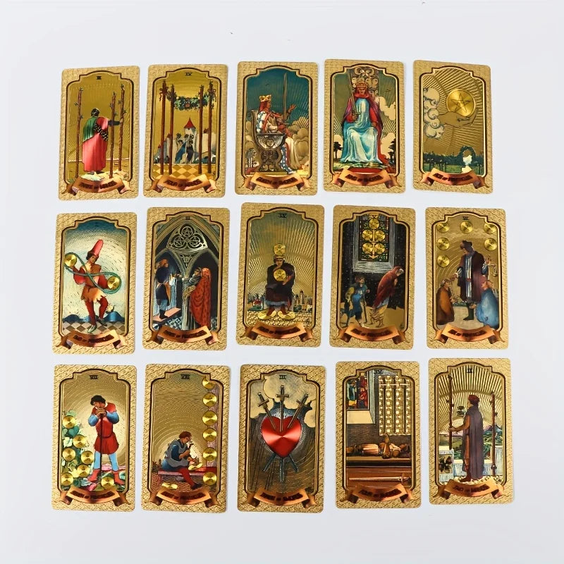 Gold Tarot Cards