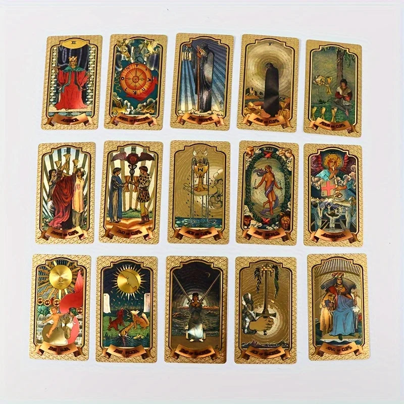 Gold Tarot Cards